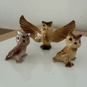 Vintage Hagen Renaker Baby Owl Figurines
